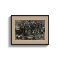 Framed Soldier reunited with family at Christmas print shown as a wide statement piece on a clean white wall