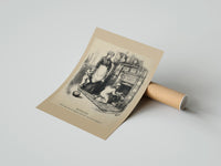Rolled Children leaving gifts for Santa Claus poster beside its crush-resistant kraft shipping tube