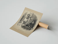 Rolled Two children with scattered toy tools poster beside its crush-resistant kraft shipping tube
