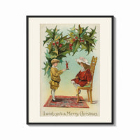 Framed Toy Soldier Merry Christmas print shown as a bold statement piece on a clean gallery wall