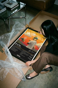 Tyler the Creator Flower Boy Tracklist framed print hand-wrapped and packed for safe shipping