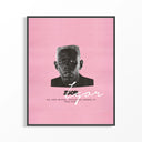 Framed Tyler the Creator IGOR print shown as a statement piece on a gallery wall