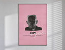 Tyler the Creator IGOR poster framed in white on a clean gallery wall